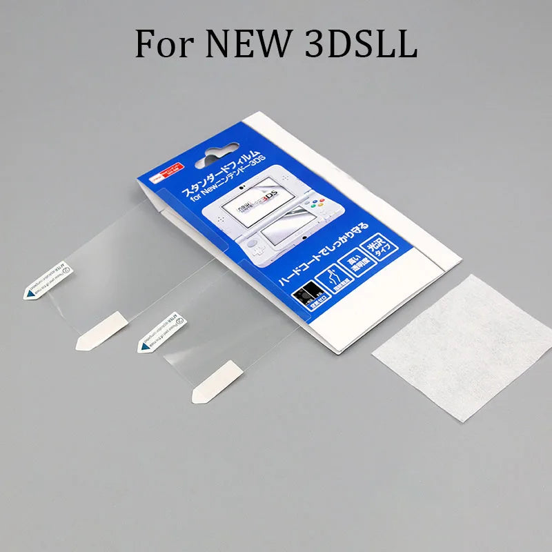 Clear Protective Film For NDS DSi NDSi XL LL NDSL DS Lite Top+Bottom LCD Screen Protector For 2DS 3DS XL LL New 3DSLL 3DSXL 1Set
