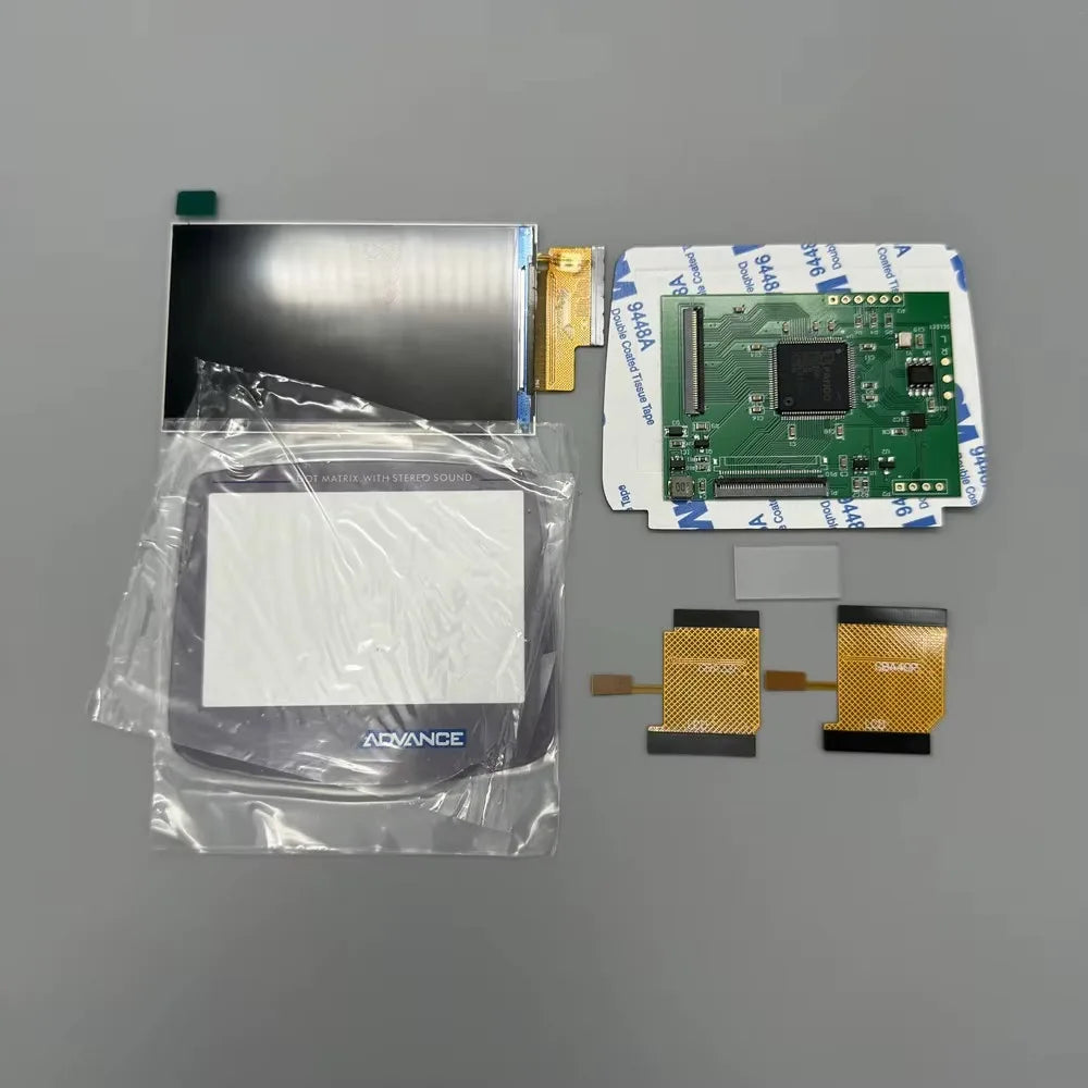 2.9 "original Size IPS High Brightness LCD Screen For Gameboy Advance GBA Support Pixel Mode Display Warm light Screens