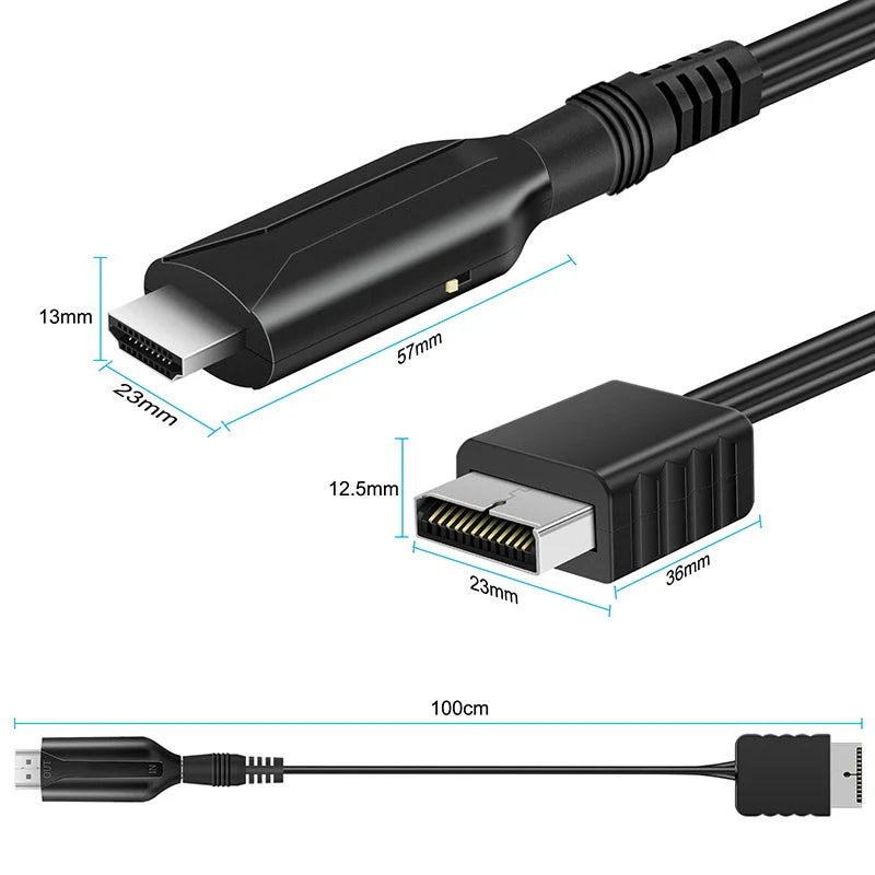 Ny: PS1 / PS2 - AV til HDMI Stik