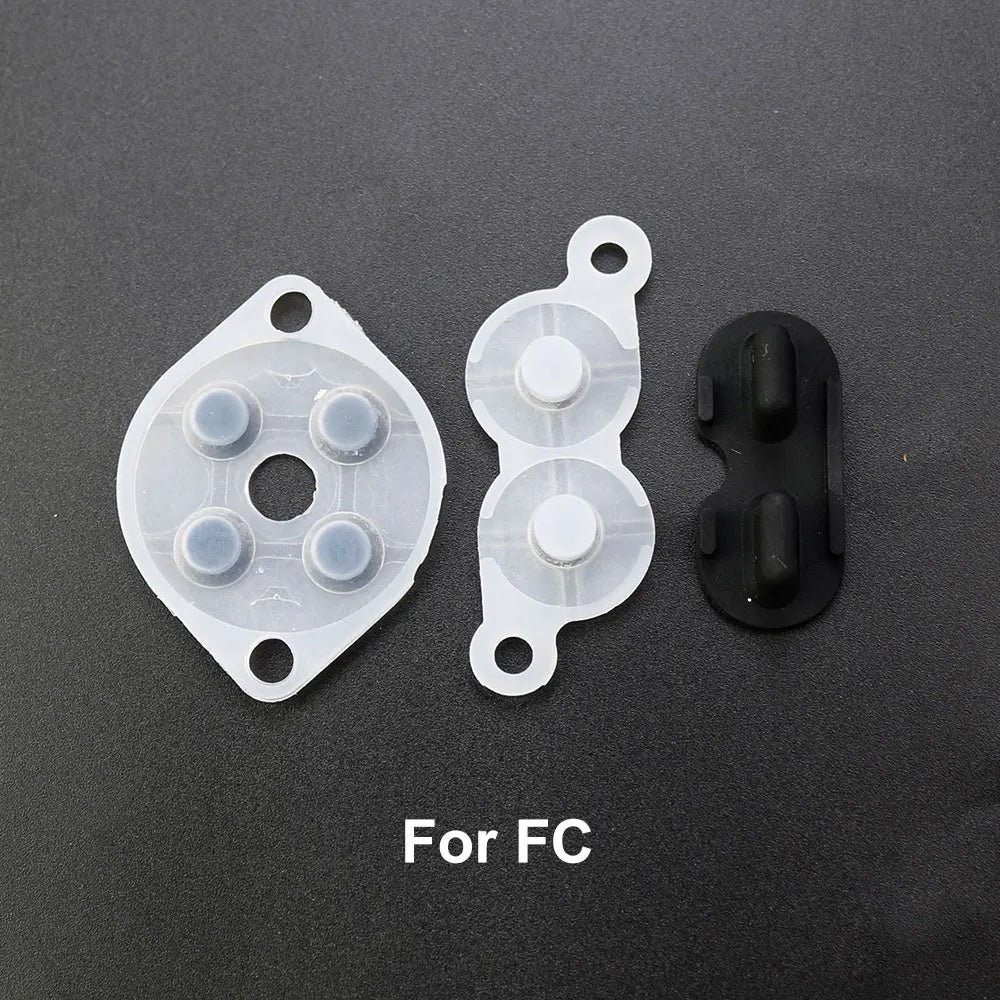 JCD 2set Rubber Conductive Buttons For NES/ FC /SNES / SFC /Wii PAD /N64/ NGC  /Sega Saturn Controller Silicone Pads Replacement