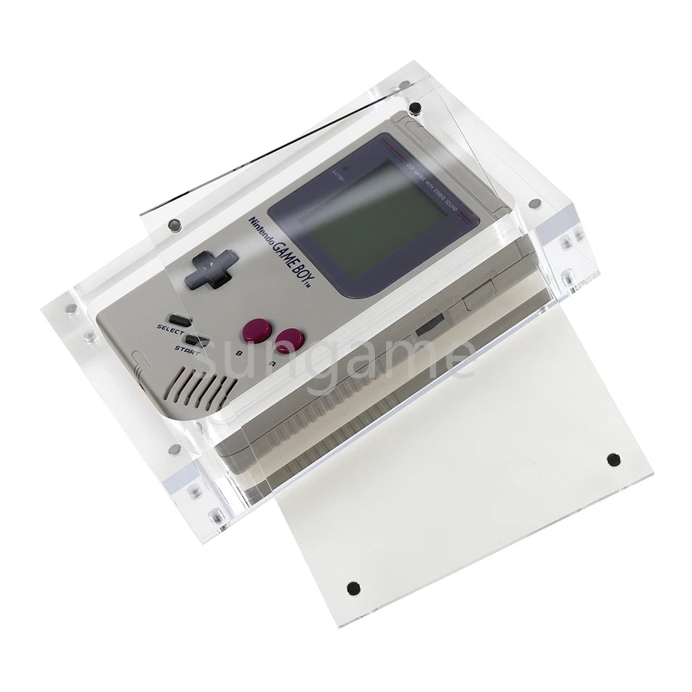 1set High Transparency Acrylic Magnetic Cover Console Storage Display Box for Gameboy GB GBA GBC GBM GBP GBA SP GW