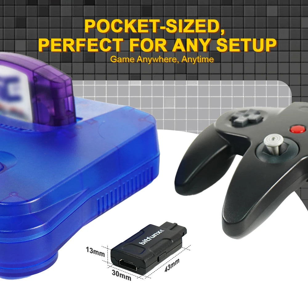 N64/SNES/NGC - NY: AV til HDMI adapter