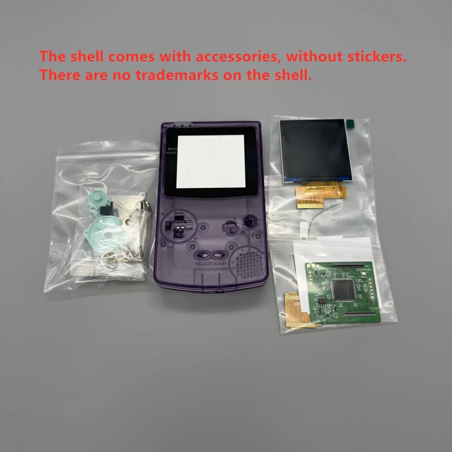 2.6 Inch IPS LCD Screen + New Housing for Gameboy Color GBC Console, Supports Pixel Display