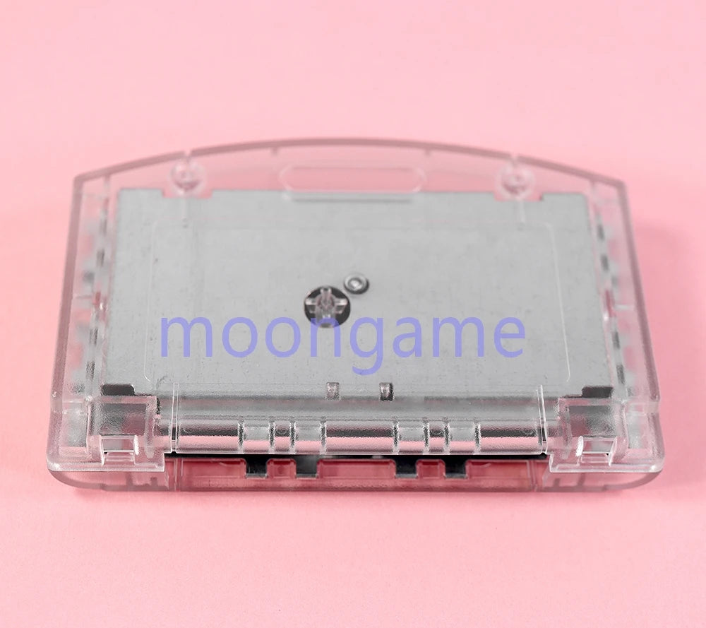 1set For N64 Housing Case Cartridge Game Card Shell Cover with Screws Red/Grey/Transparent Green/Transparent white