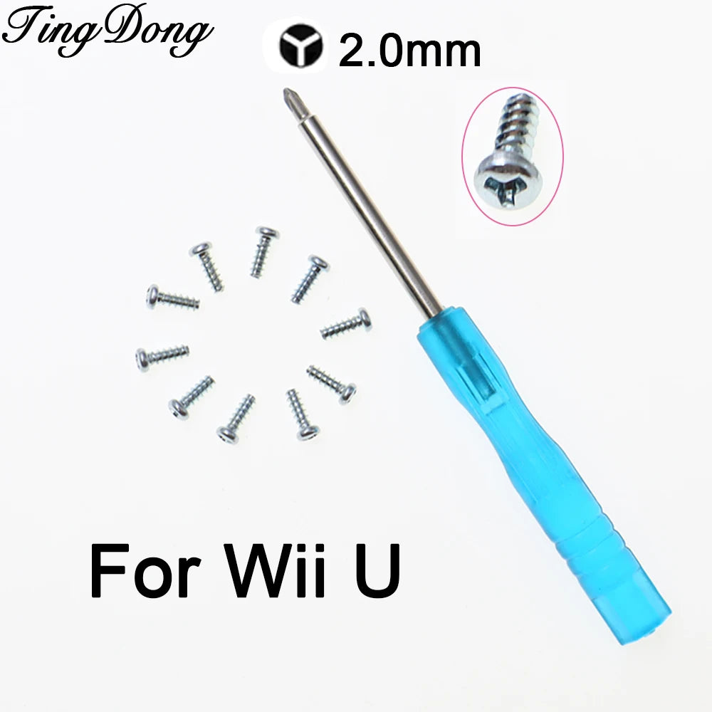 10-50pcs  Y-Type Screws For Wii U Gamepad shell set screw For Wii Pro controller