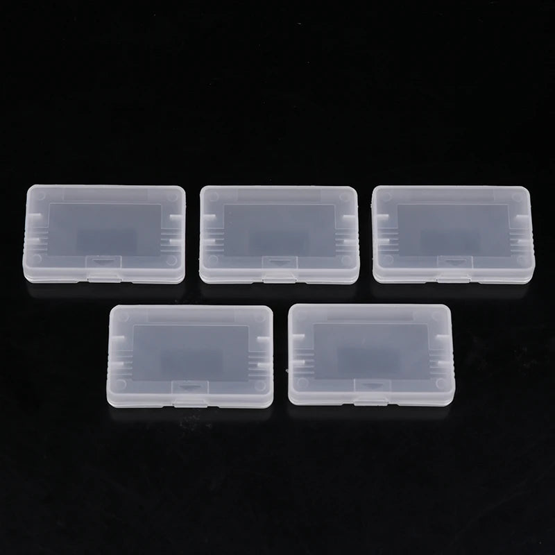 5Pcs Transparent Game Cartridge Case For Gameboy Advance GBA GBC Plastic Dustproof Box Cover For Gameboy Color Pocket