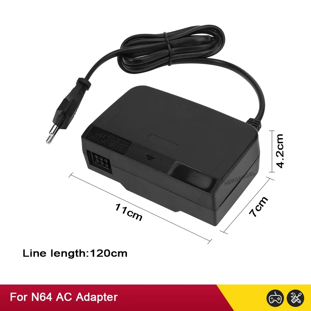 High Quality Wall Charger AC/DC Adapter Power Supply Game Charger For N64 Console AC Adaptor EU/US Plug Dropshipping