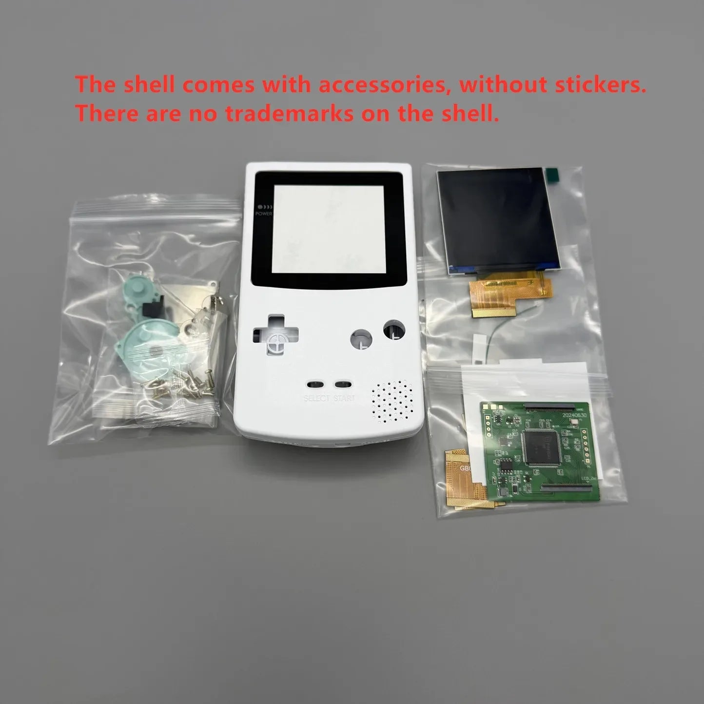 2.6 Inch IPS LCD Screen + New Housing for Gameboy Color GBC Console, Supports Pixel Display