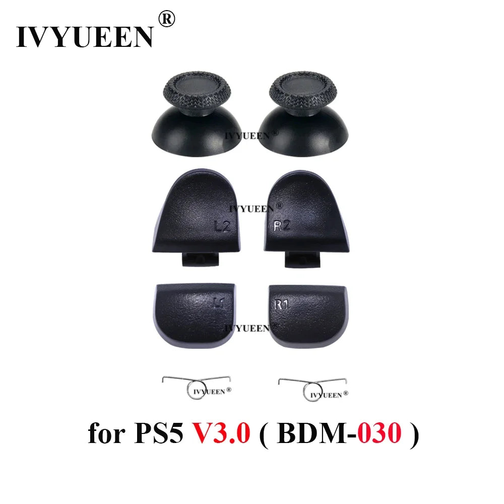 IVYUEEN for PlayStation 5 PS5 Controller L1 R1 L2 R2 Trigger Buttons Analog Stick Conductive Rubber Repair for Dualsense V2 V3