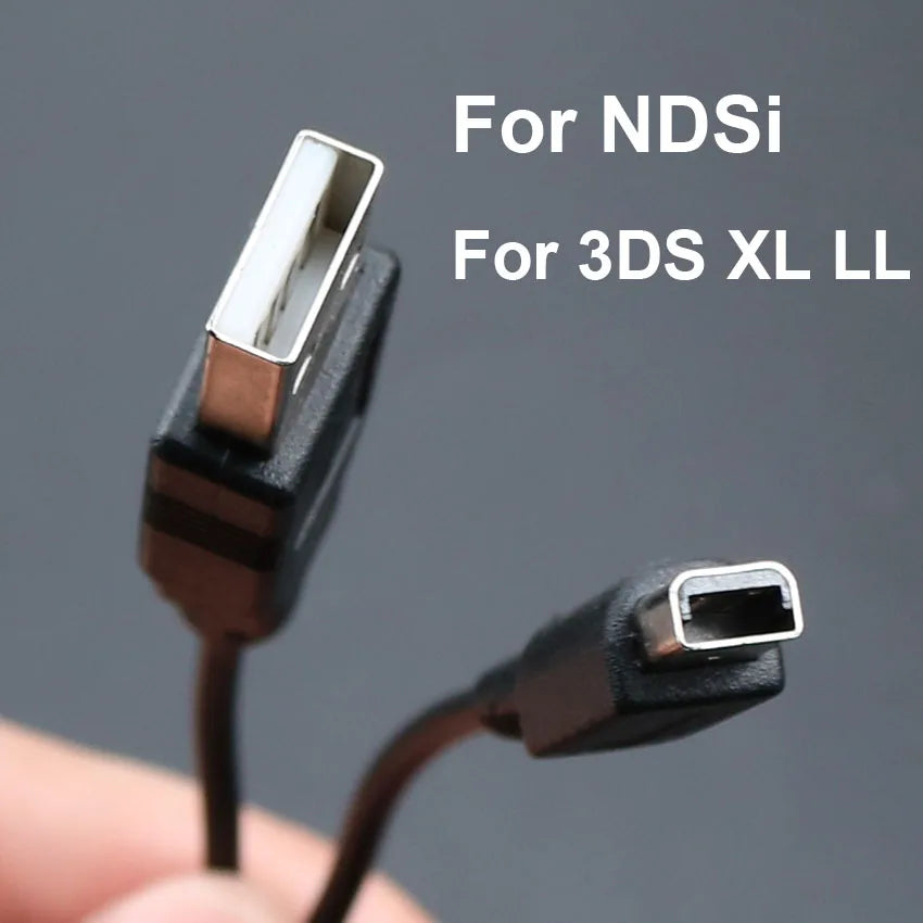 1PC New Game USB Data Charger Charging Power Cable Cord for NDS Lite DSL NDSL For NDSi 3DS New 3DS XL LL NDS GBA SP