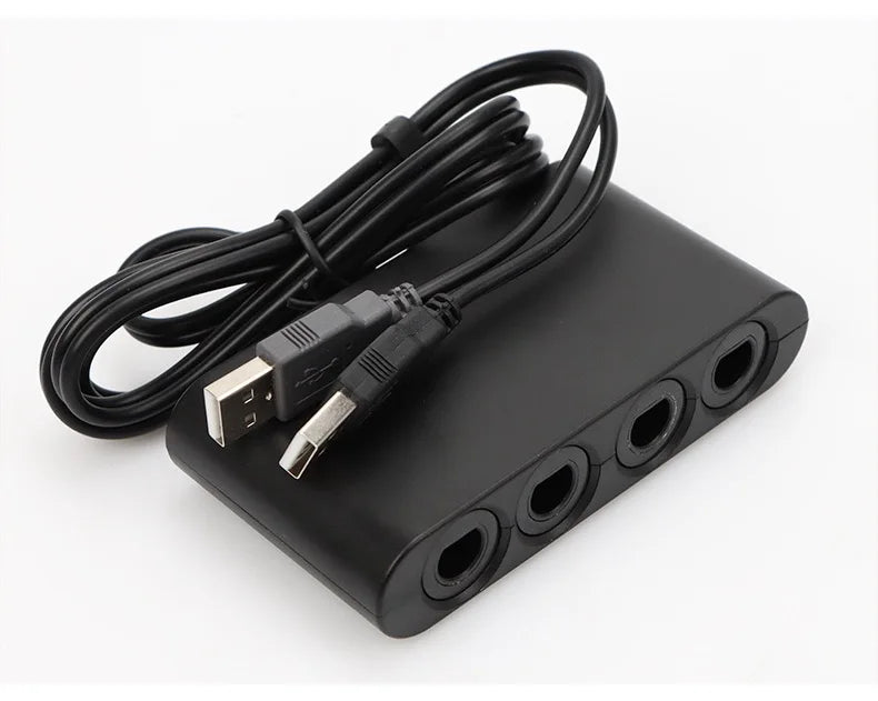 NGC Controller Adapter For Switch1/OLED/LITE Game-cube Converter TO WII U/PC/Support Turbo and Vibration 4 Ports Game Converter