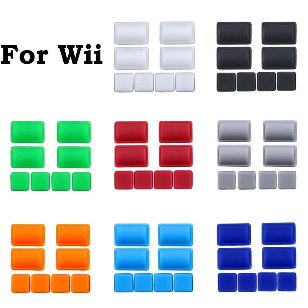 Host Rubber Pad Dust Plug For Wii Game Console Machine Foot Pad Square Pad Rubber Plug Anti Slip Rubber Pad Plug