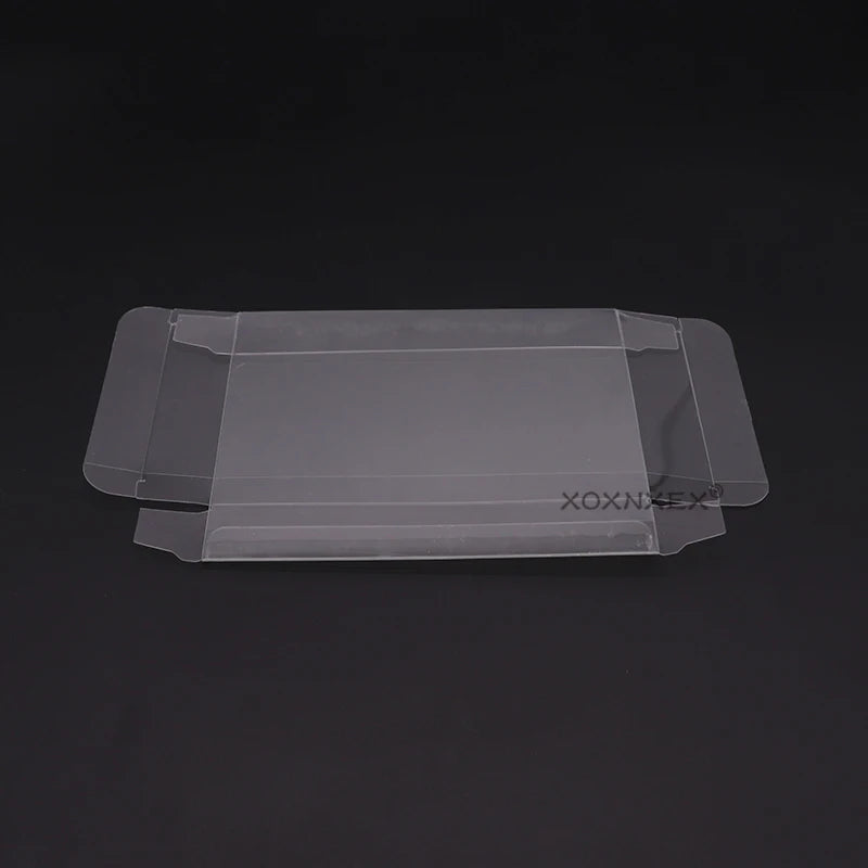 10pc/Lot Transparent Clear PET Plastic Box Protector Case Sleeve Cover For SNES N64 CIB Boxed Games Cartridge Box