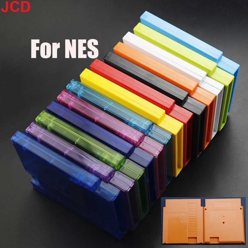 1pcs 72 Pin Game Card Box Game Cartridge Replacement Shell For NES For Entertainment System Cover Plastic Hard Case with 3 scre