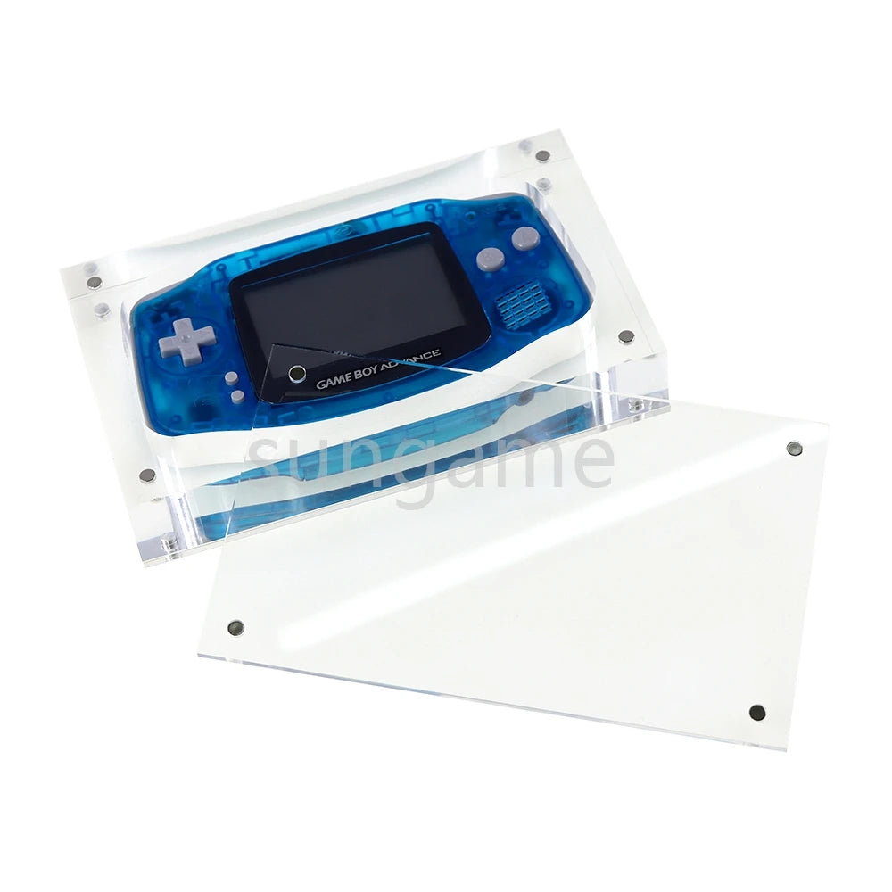 1set High Transparency Acrylic Magnetic Cover Console Storage Display Box for Gameboy GB GBA GBC GBM GBP GBA SP GW