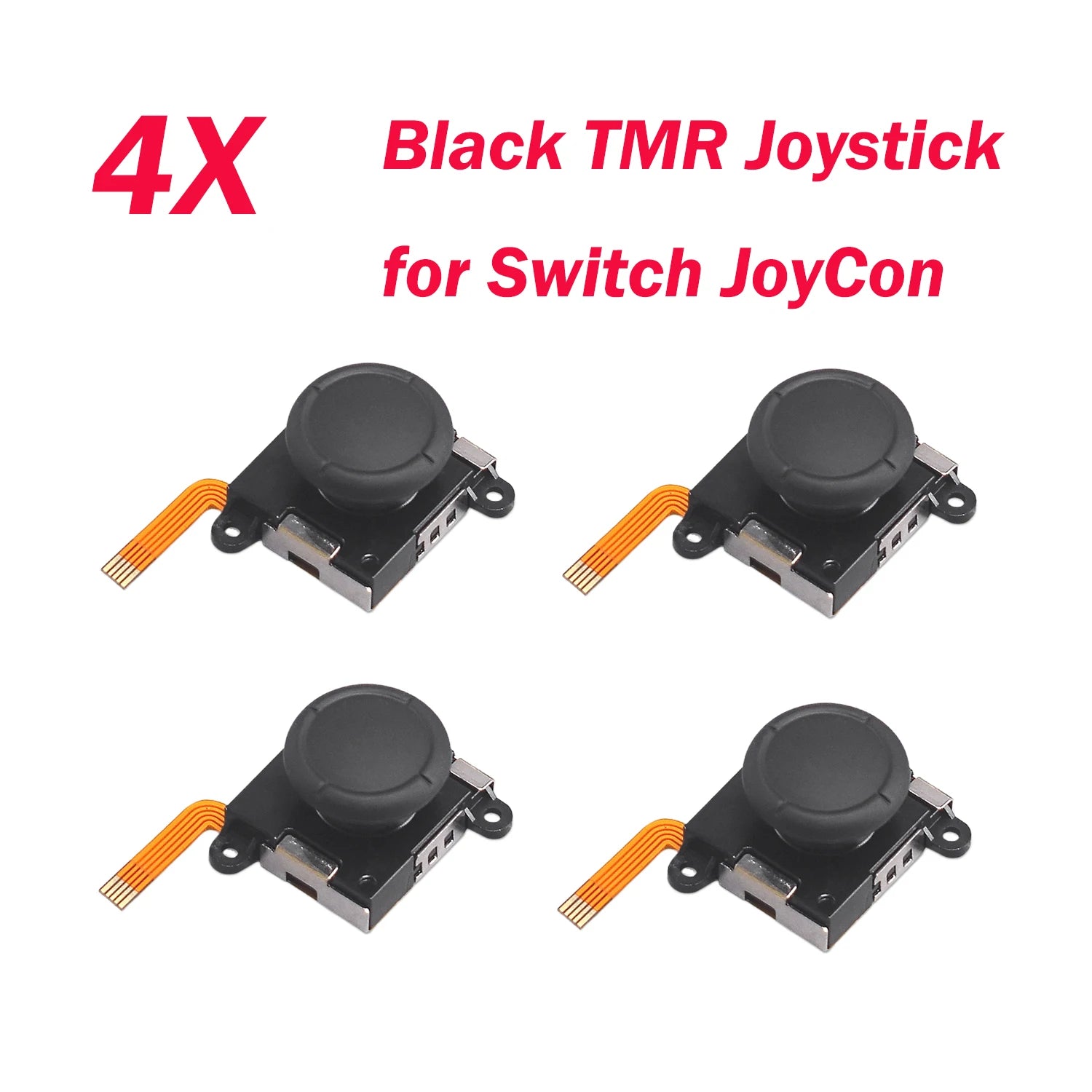 2/4/10pcs K-SILVER JS19 TMR Electromagnetic Joystick for Switch/NS OLED JoyCon NS Lite Replacement 3D Analog White ThumbStick