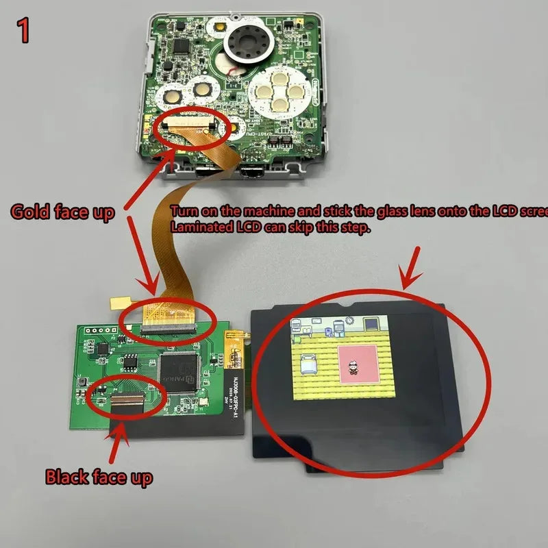 Ny: Gameboy SP IPS LCD-skærm