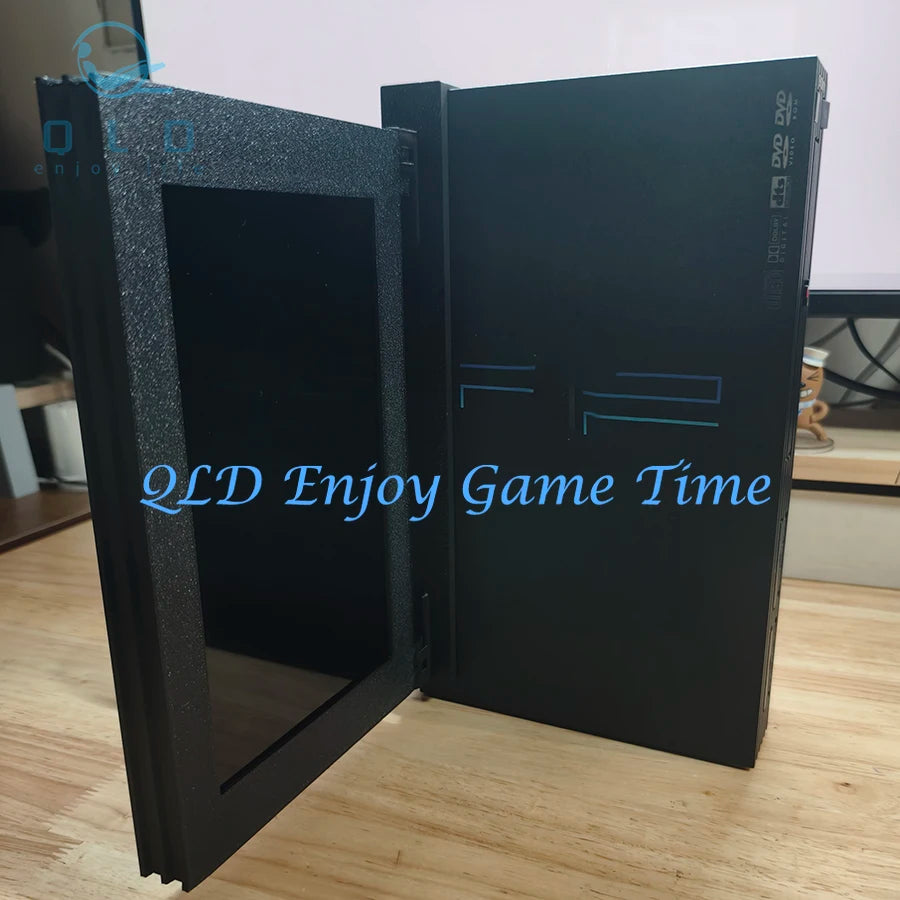 10.1 Inch Portable Display, PS2 Retro Arcade Game Console Screen, 16:9 Mini Monitor with Stereo for PS 2 Thick Version