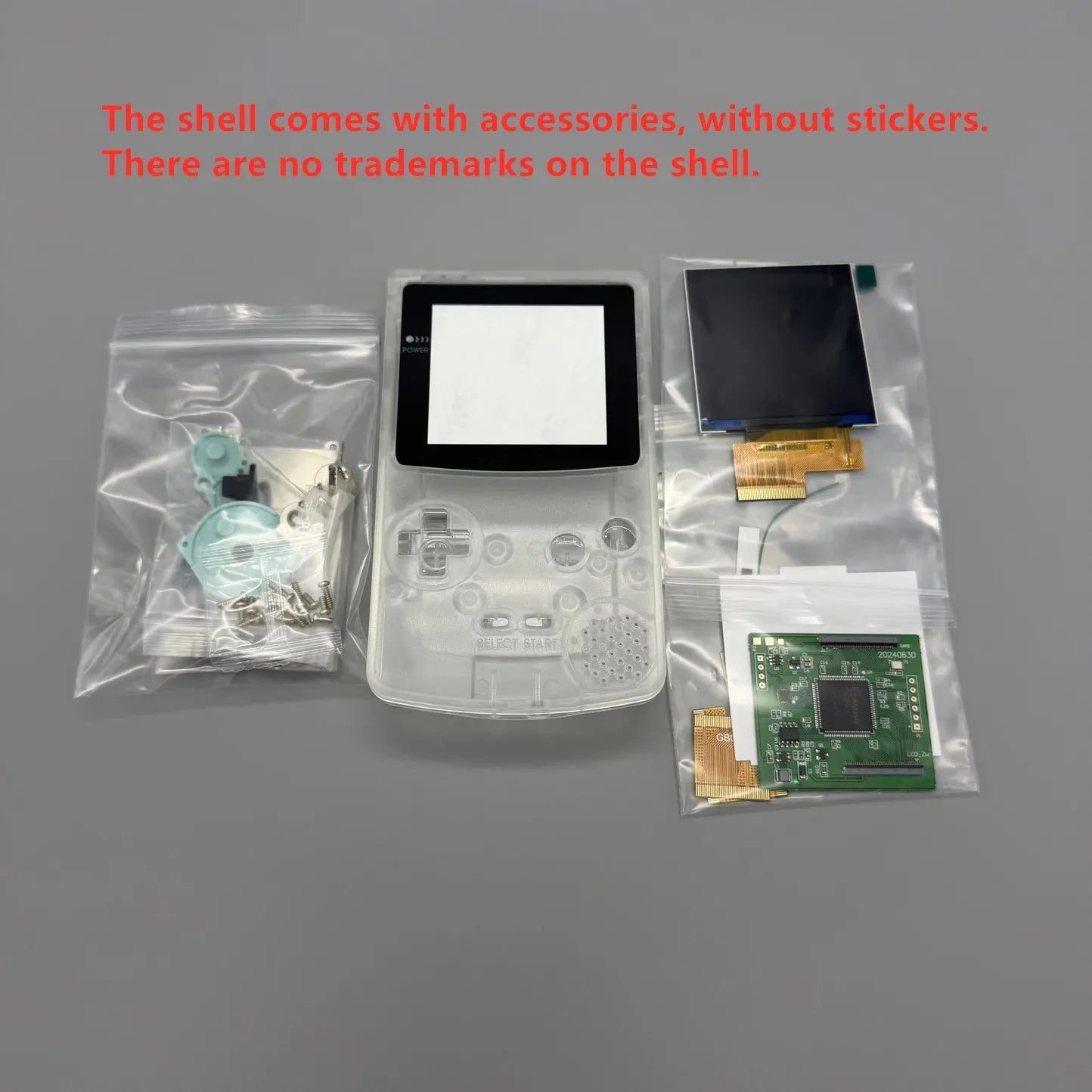 2.6 Inch IPS LCD Screen + New Housing for Gameboy Color GBC Console, Supports Pixel Display