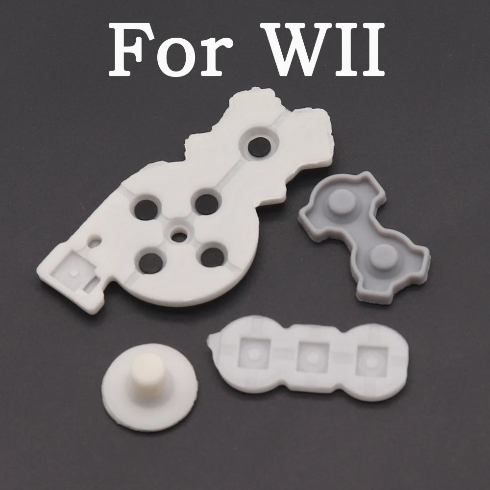 1set Conductive Rubber Silicone Button Pad for WII Right Controller Replacement Kits