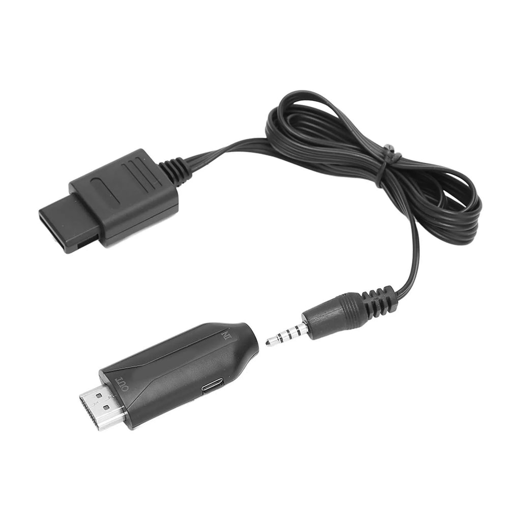 N64 SNES NGC to HDMI Converter 3 Display Modes 1080P Plug Play HD Video Adapter with Power Cord for Game Console TV