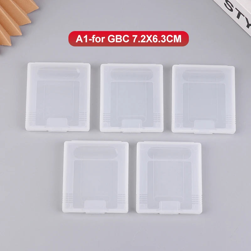 5Pcs Transparent Game Cartridge Case For Gameboy Advance GBA GBC Plastic Dustproof Box Cover For Gameboy Color Pocket