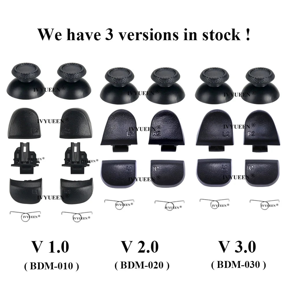 IVYUEEN for PlayStation 5 PS5 Controller L1 R1 L2 R2 Trigger Buttons Analog Stick Conductive Rubber Repair for Dualsense V2 V3