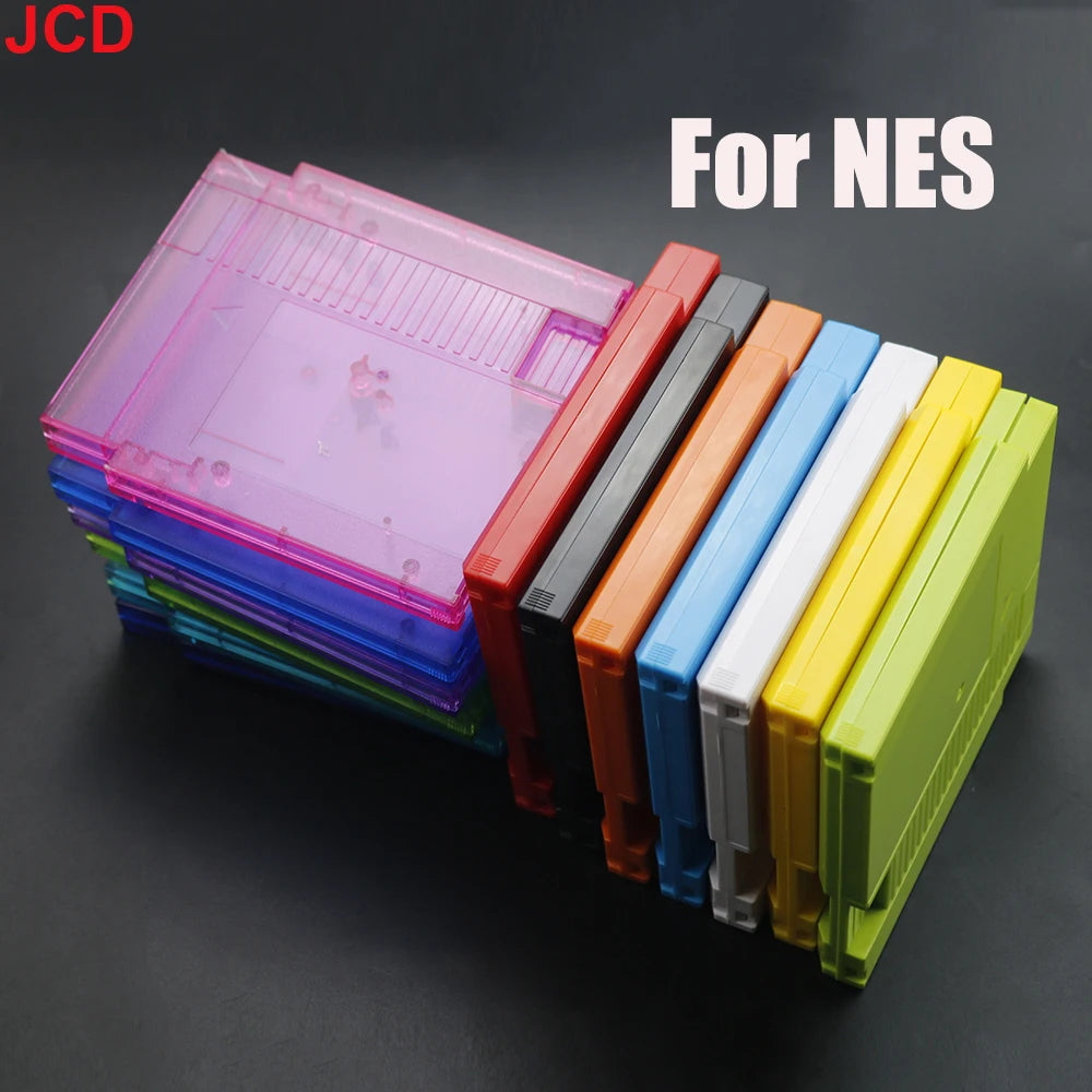 1pcs 72 Pin Game Card Box Game Cartridge Replacement Shell For NES For Entertainment System Cover Plastic Hard Case with 3 scre