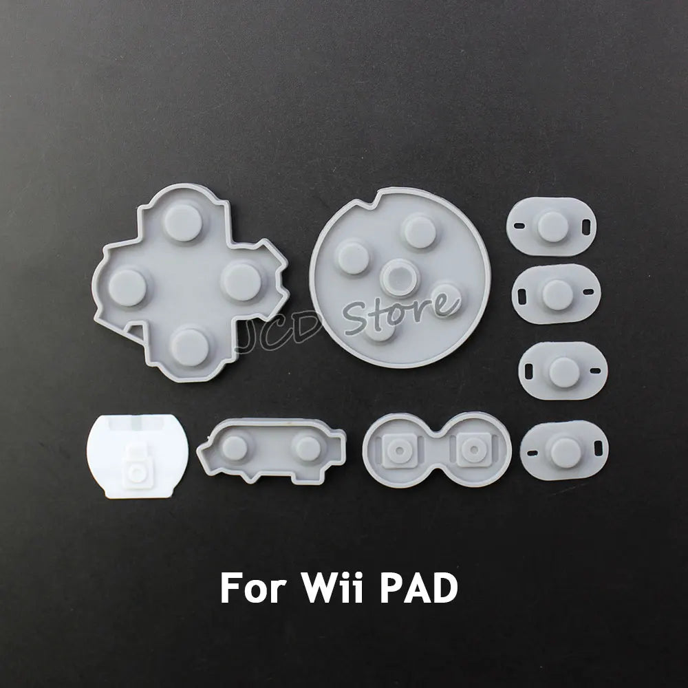 JCD 2set Rubber Conductive Buttons For NES/ FC /SNES / SFC /Wii PAD /N64/ NGC  /Sega Saturn Controller Silicone Pads Replacement