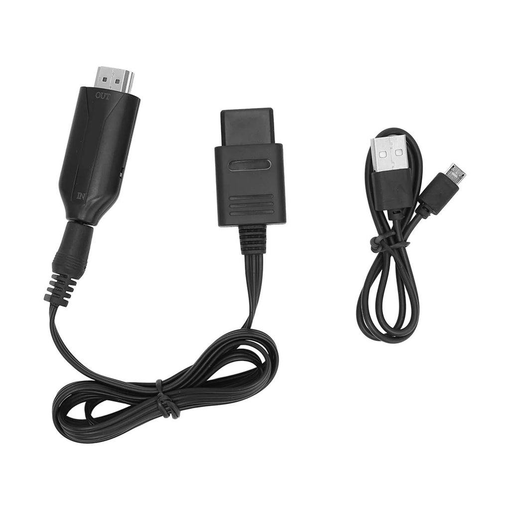 N64 SNES NGC to HDMI Converter 3 Display Modes 1080P Plug Play HD Video Adapter with Power Cord for Game Console TV