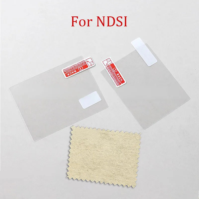 Clear Protective Film For NDS DSi NDSi XL LL NDSL DS Lite Top+Bottom LCD Screen Protector For 2DS 3DS XL LL New 3DSLL 3DSXL 1Set