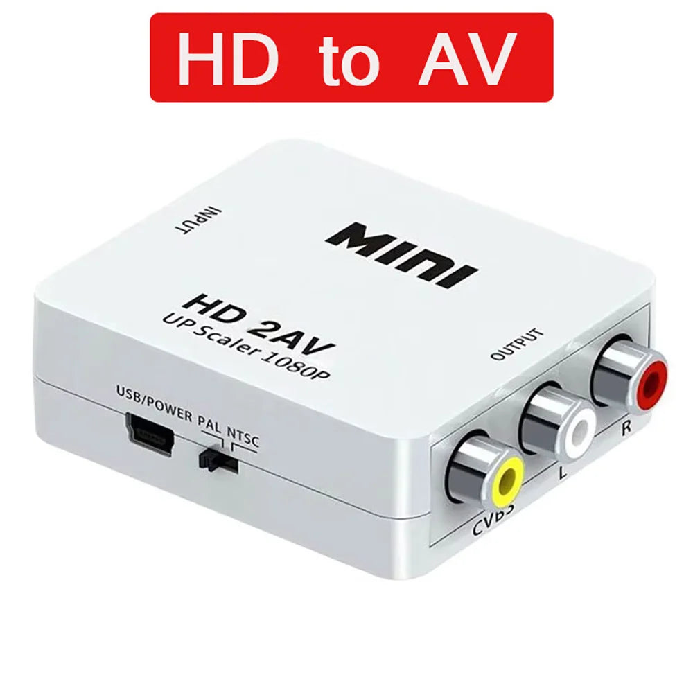 Ny 1080P Mini AV til HDMI Converter