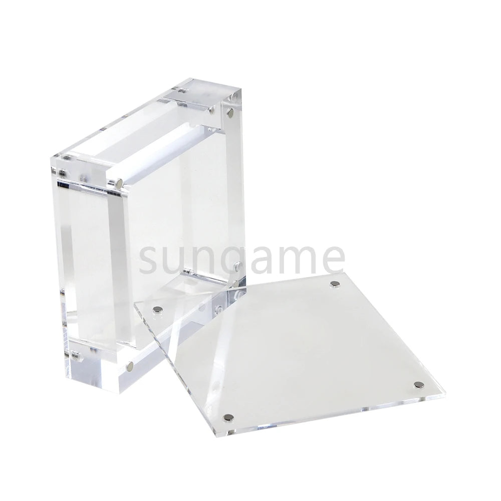 1set High Transparency Acrylic Magnetic Cover Console Storage Display Box for Gameboy GB GBA GBC GBM GBP GBA SP GW