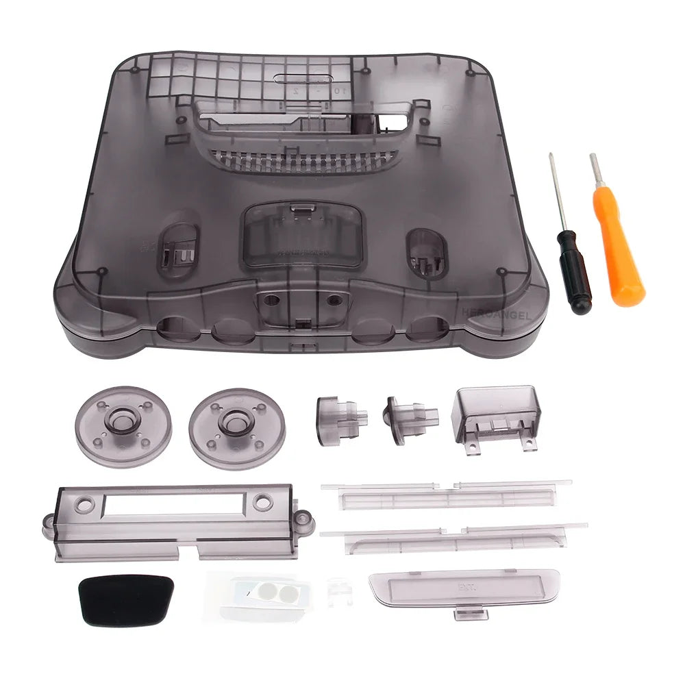 Dropshipping Replacement Housing Shell Translucent Case for N64 Nintend 64 Replacement Full Housing Transparent Box