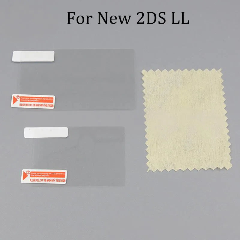 Clear Protective Film For NDS DSi NDSi XL LL NDSL DS Lite Top+Bottom LCD Screen Protector For 2DS 3DS XL LL New 3DSLL 3DSXL 1Set