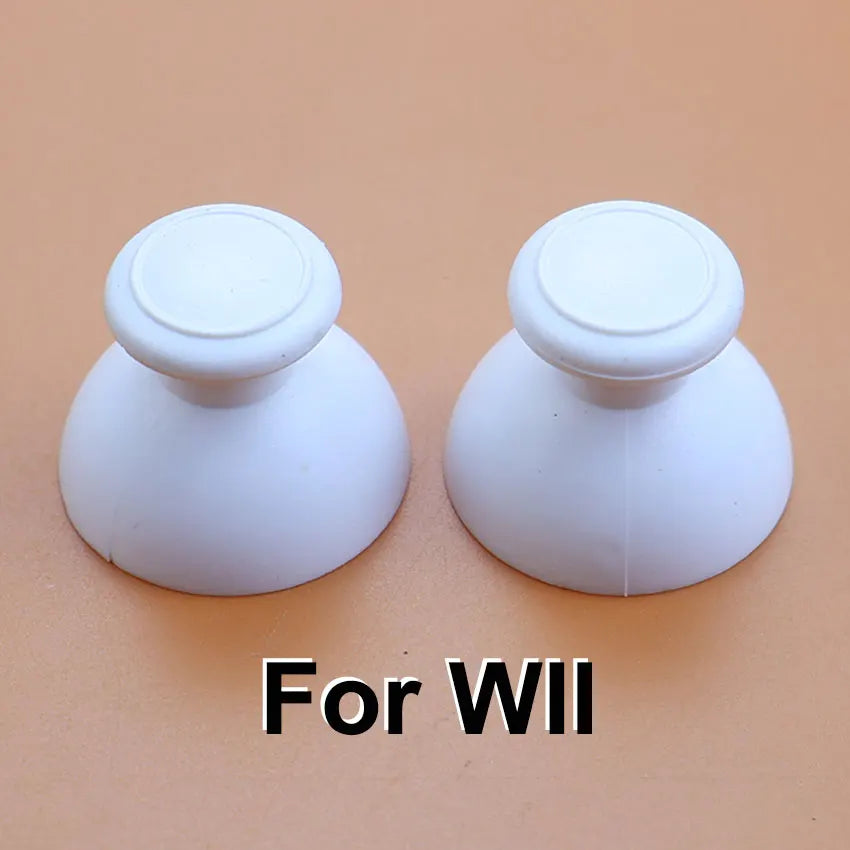 JCD 2pcs 3D Analog Joystick Thumb Stick Grip Cap Button Repair Part Cover Thumbstick Replacement For Wii WII U WiiU Controller