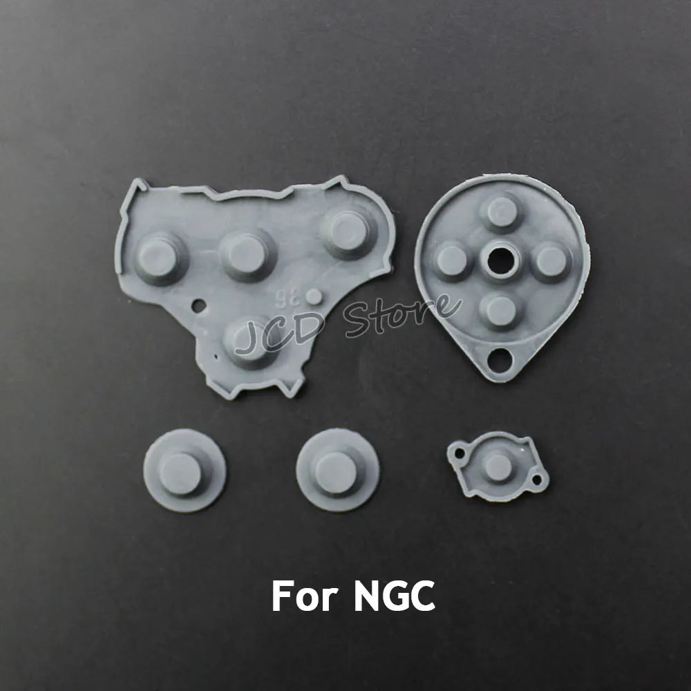 JCD 2set Rubber Conductive Buttons For NES/ FC /SNES / SFC /Wii PAD /N64/ NGC  /Sega Saturn Controller Silicone Pads Replacement