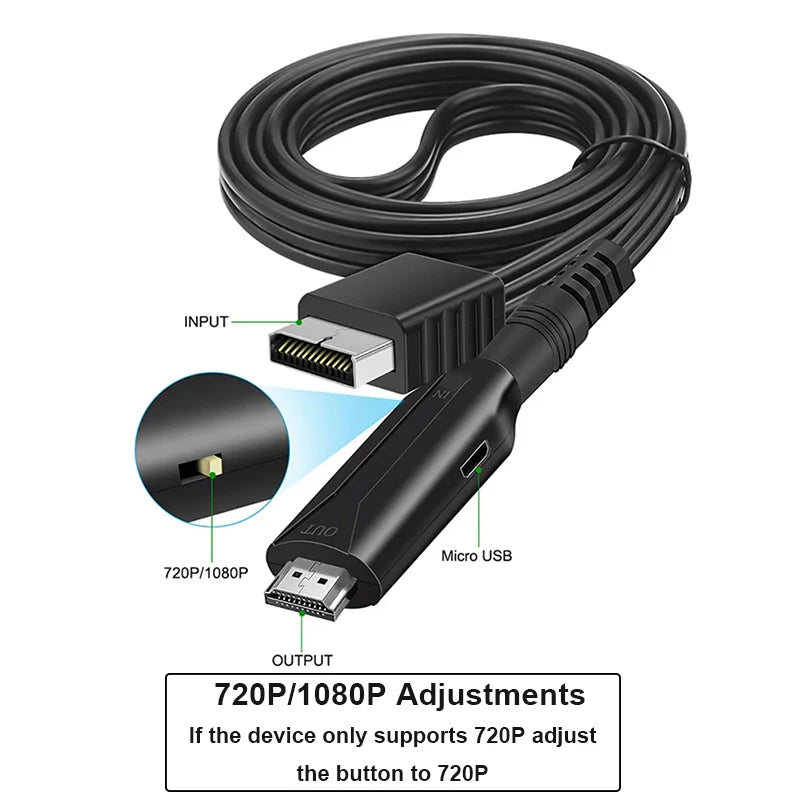 Ny: PS1 / PS2 - AV til HDMI Stik