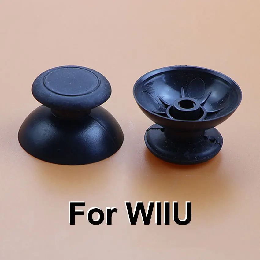 JCD 2pcs 3D Analog Joystick Thumb Stick Grip Cap Button Repair Part Cover Thumbstick Replacement For Wii WII U WiiU Controller