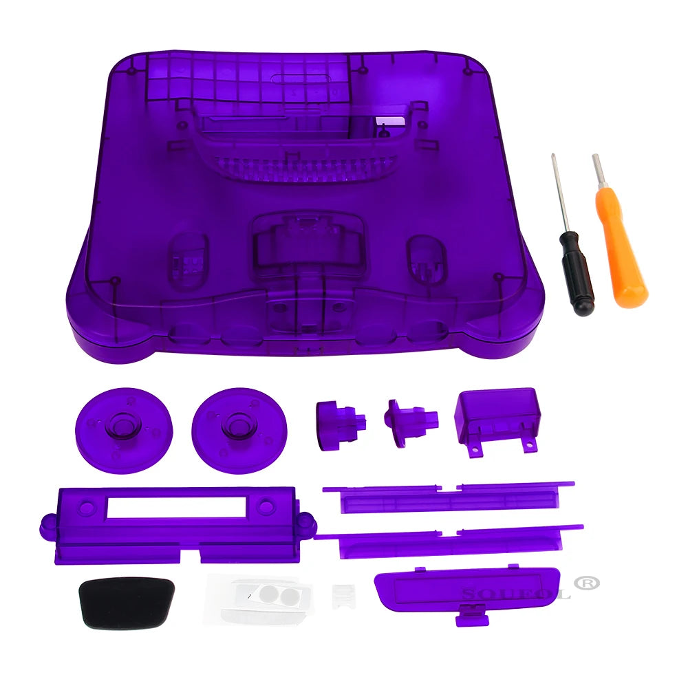 Dropshipping Replacement Housing Shell Translucent Case for N64 Nintend 64 Replacement Full Housing Transparent Box
