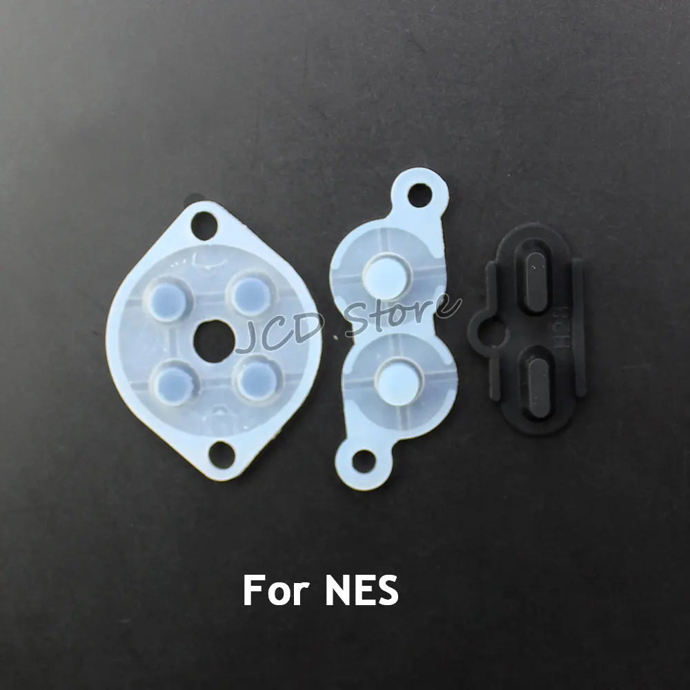 JCD 2set Rubber Conductive Buttons For NES/ FC /SNES / SFC /Wii PAD /N64/ NGC  /Sega Saturn Controller Silicone Pads Replacement