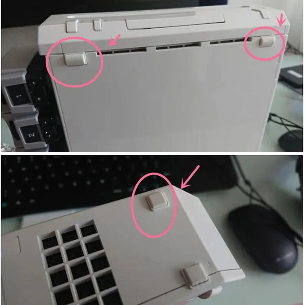 Host Rubber Pad Dust Plug For Wii Game Console Machine Foot Pad Square Pad Rubber Plug Anti Slip Rubber Pad Plug