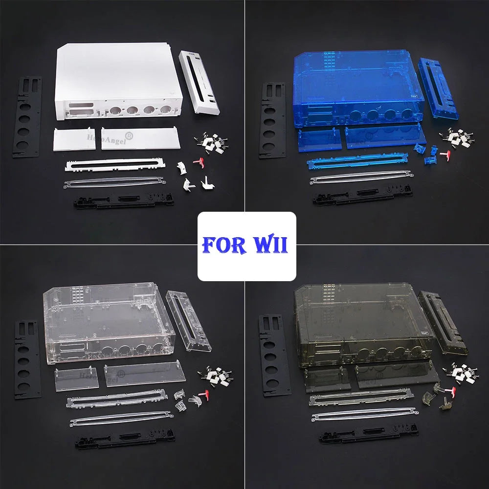 NEW 11 Colors Replacement Full Housing Shell Cover Case with Buttons For Wii Game Console Repair Parts