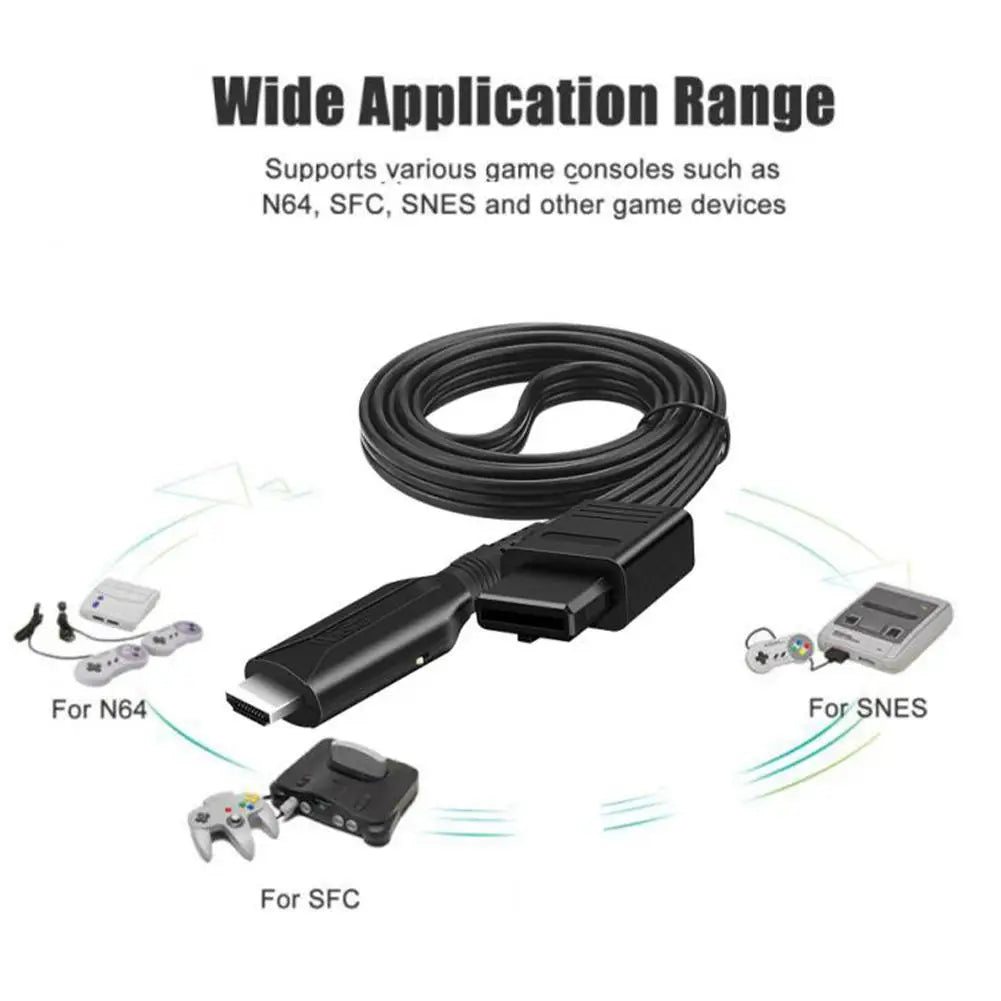 NY: Nintendo AV Til HDMI kabel - Snes, N64, GameCube