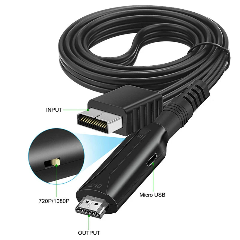 Ny: PS1 / PS2 - AV til HDMI Stik