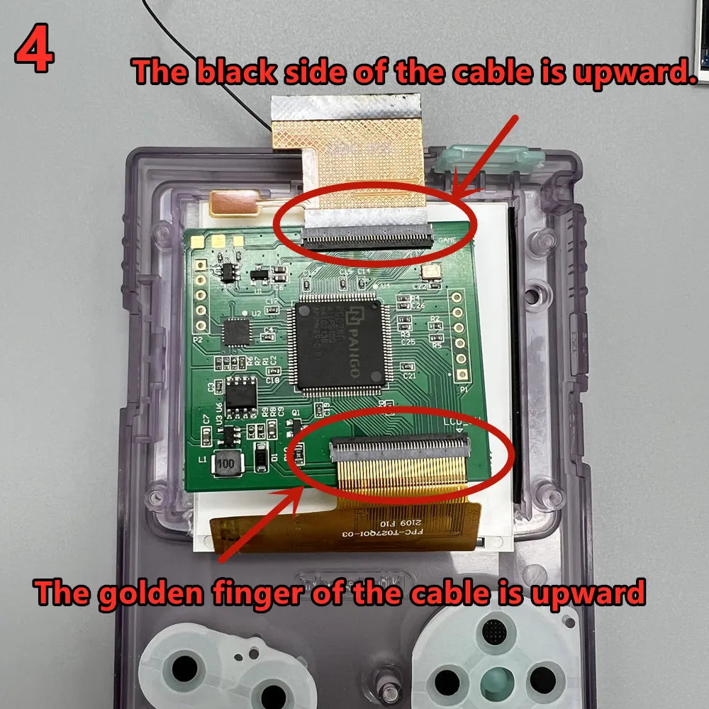 2.6 Inch IPS LCD Screen + New Housing for Gameboy Color GBC Console, Supports Pixel Display