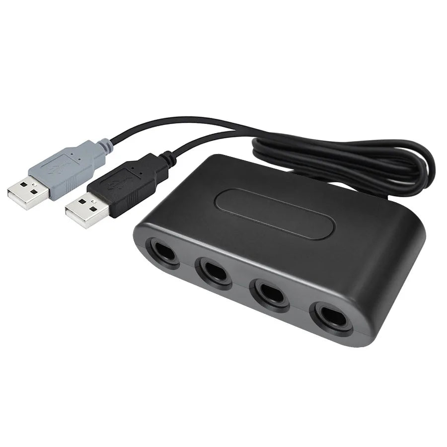 NGC Controller Adapter For Switch1/OLED/LITE Game-cube Converter TO WII U/PC/Support Turbo and Vibration 4 Ports Game Converter