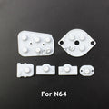 JCD 2set Rubber Conductive Buttons For NES/ FC /SNES / SFC /Wii PAD /N64/ NGC  /Sega Saturn Controller Silicone Pads Replacement