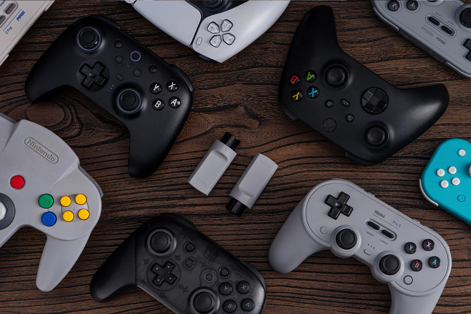 8BitDo Retro Receiver Adapter for N64 and Windows, Compatible with Xbox Series, Switch Pro and PS5/PS4 Controller on N64 Console