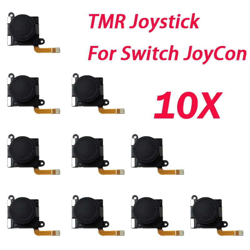 2/4/10pcs K-SILVER JS19 TMR Electromagnetic Joystick for Switch/NS OLED JoyCon NS Lite Replacement 3D Analog White ThumbStick